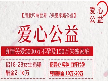 七星捐卵助孕生子 爱心志愿者招募